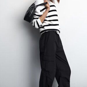 Mango Cargo Parachute Pants Sz 4 Small